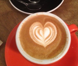 My cappuccino hearts me!!