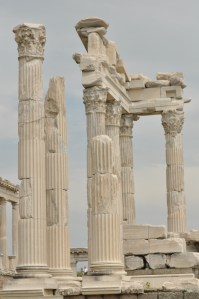 The most impressive structures--towering over everything else in the city