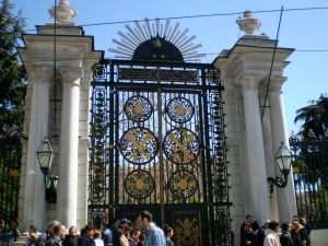 We had no clue what was behind these gates, but--if the gates were any indication--something impressive!