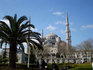 A side shot of the Hagia Sophia