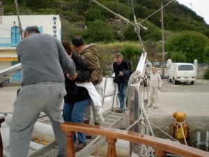All hands were on the plank to make sure no one fell overboard!
